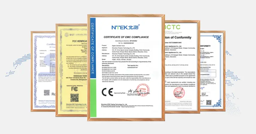 Nuestros productos cuentan con una serie de certificados profesionales.