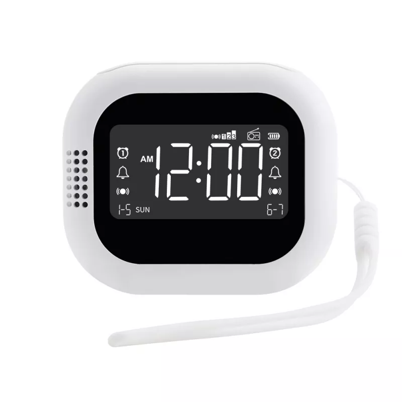 Reloj de vibración recargable con radio FM
