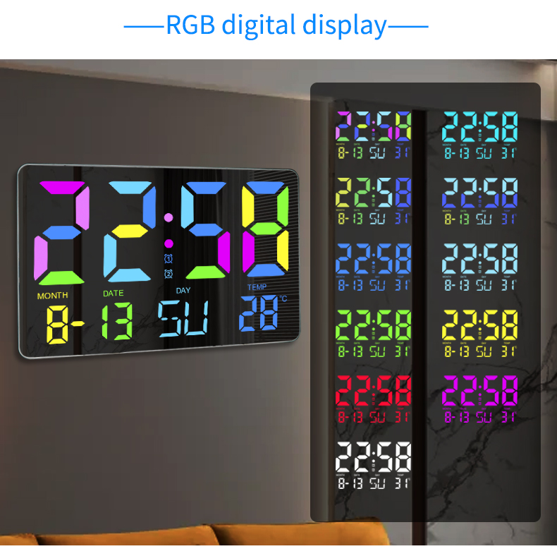 Colorful Wall Hanging Clock