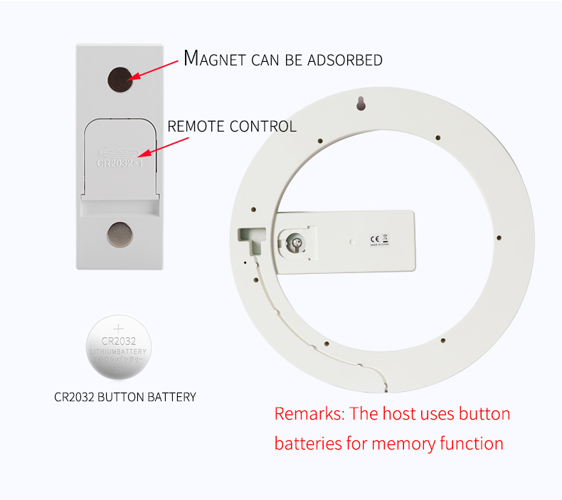 3D LED Night Light Wall Clock