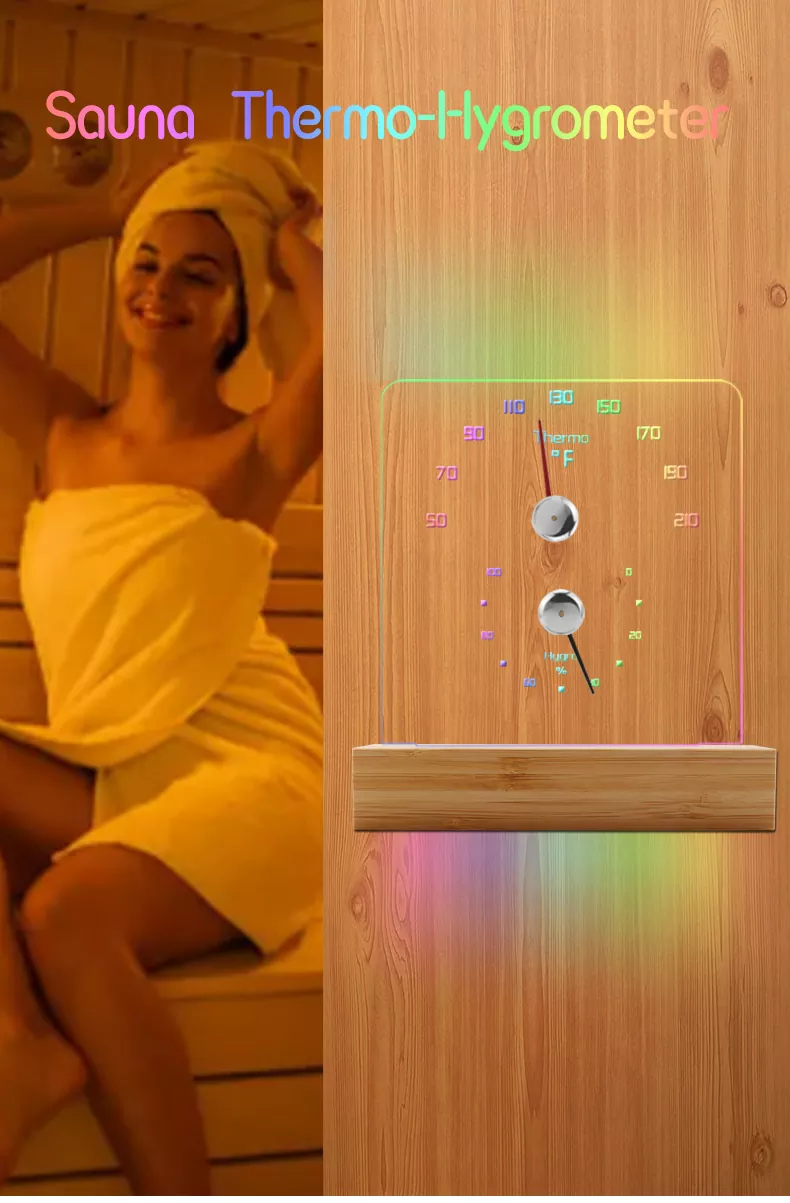 RGB Color Fahrenheit Hygrometer