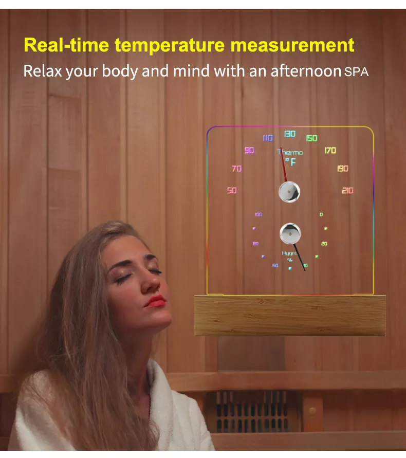 RGB Color Fahrenheit Hygrometer