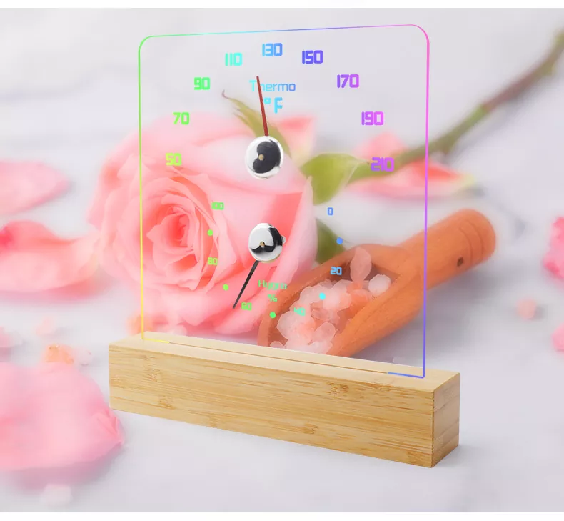 RGB Color Fahrenheit Hygrometer