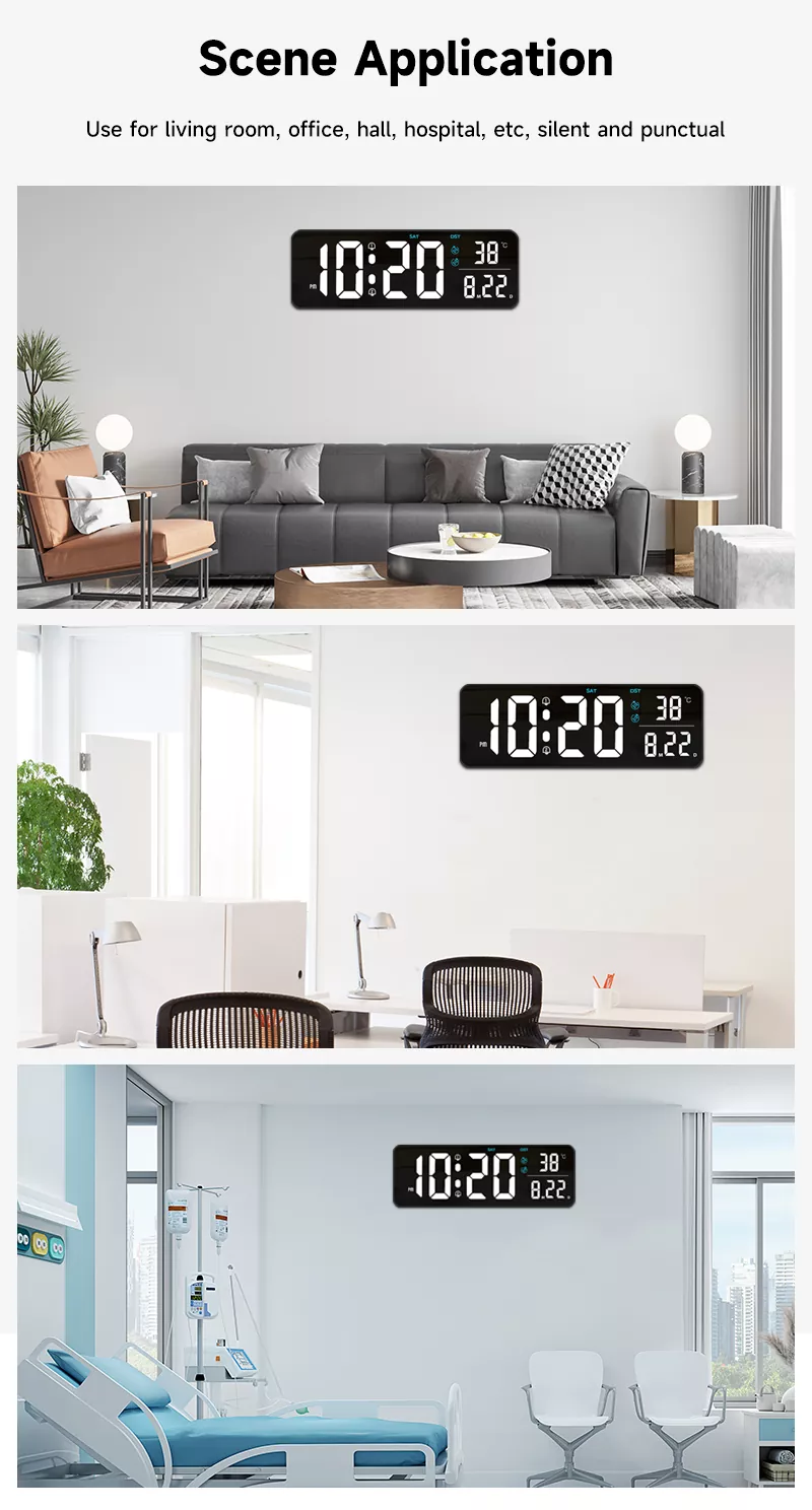Rectangle Living Room Wall Clock