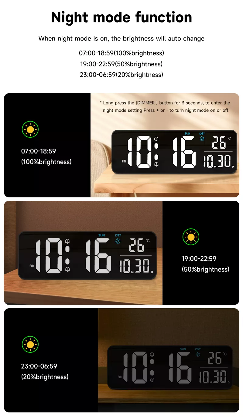 Rectangle Living Room Wall Clock