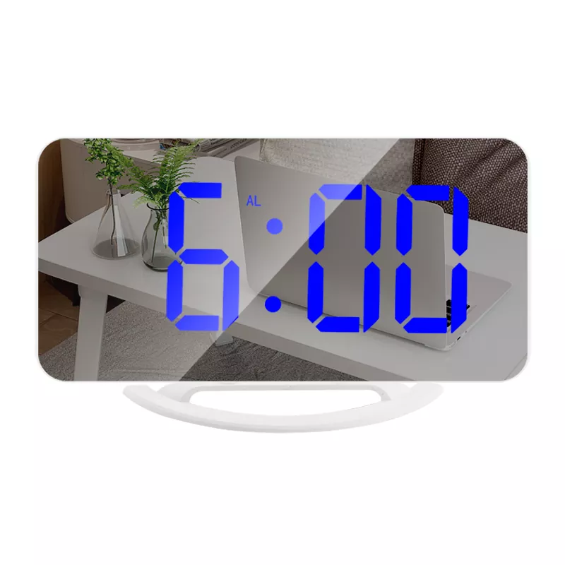 Despertador de espejo LED