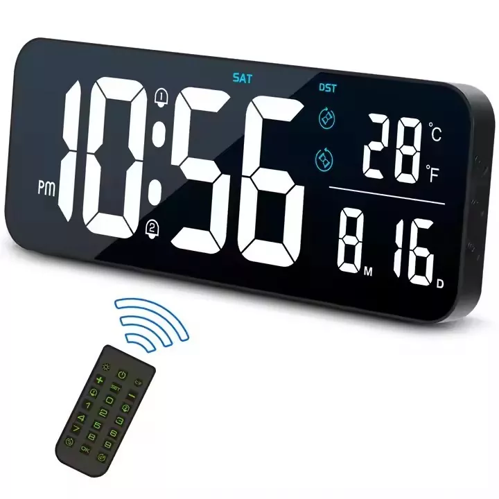 Reloj de pared de la sala de estar rectangular