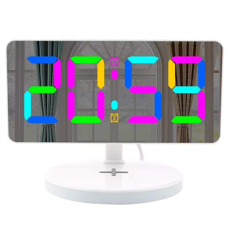 Cargo inalámbrico RGB Night Light RGB Digital despertador